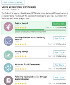 Online Entrepreneur Certification Course Outline